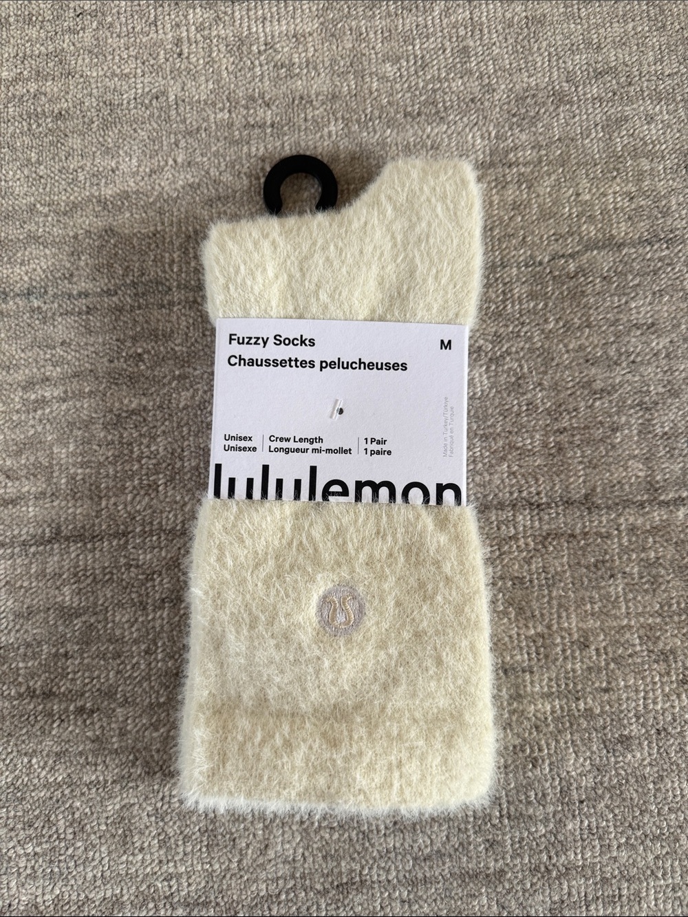 lululemon athletica Plush Fuzzy Crew Socks in Cream